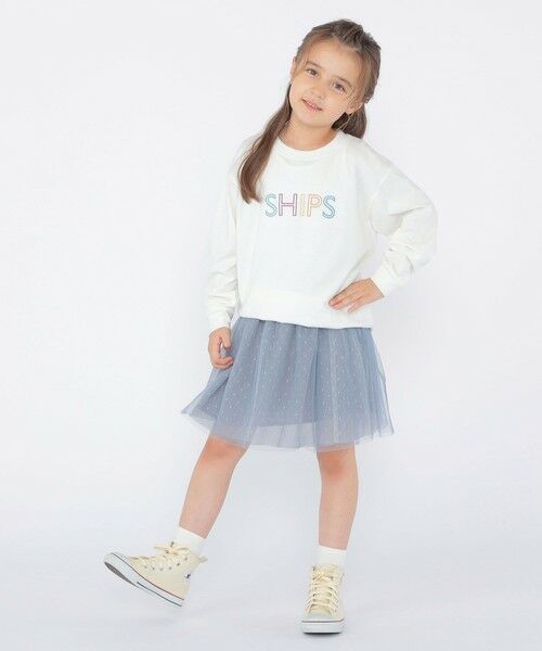 SHIPS / シップス Tシャツ | SHIPS KIDS:100〜130cm/刺繍 ロゴ ロングスリーブ Tシャツ | 詳細5