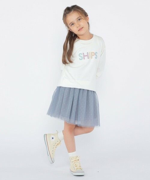 SHIPS / シップス Tシャツ | SHIPS KIDS:100〜130cm/刺繍 ロゴ ロングスリーブ Tシャツ | 詳細6