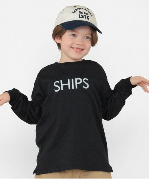 SHIPS / シップス Tシャツ | SHIPS KIDS:100〜130cm/刺繍 ロゴ ロングスリーブ Tシャツ | 詳細15