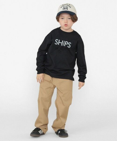 SHIPS / シップス Tシャツ | SHIPS KIDS:100〜130cm/刺繍 ロゴ ロングスリーブ Tシャツ | 詳細18