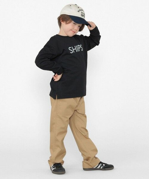 SHIPS / シップス Tシャツ | SHIPS KIDS:100〜130cm/刺繍 ロゴ ロングスリーブ Tシャツ | 詳細19