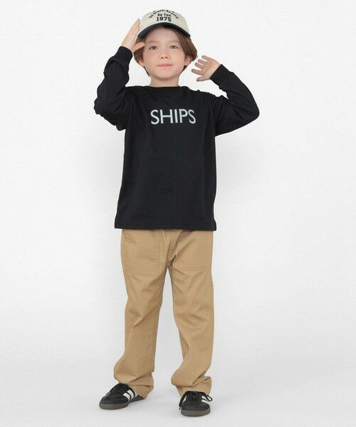SHIPS / シップス Tシャツ | SHIPS KIDS:100〜130cm/刺繍 ロゴ ロングスリーブ Tシャツ | 詳細20