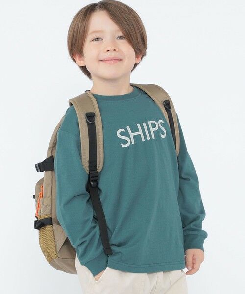 SHIPS / シップス Tシャツ | SHIPS KIDS:100〜130cm/刺繍 ロゴ ロングスリーブ Tシャツ | 詳細23