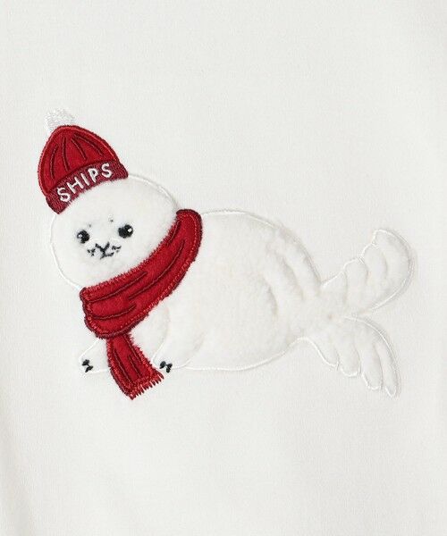 SHIPS / シップス Tシャツ | SHIPS KIDS:80〜90cm / ベビー あざらし 長袖 Tシャツ | 詳細1