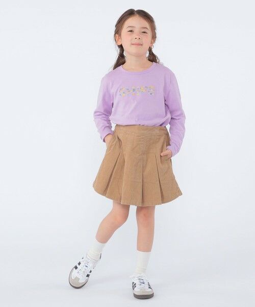 SHIPS / シップス Tシャツ | SHIPS KIDS:100〜130cm / フラワー 刺繍 ロゴ 長袖 Tシャツ | 詳細16