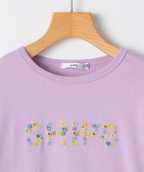 SHIPS / シップス Tシャツ | SHIPS KIDS:100〜130cm / フラワー 刺繍 ロゴ 長袖 Tシャツ | 詳細20