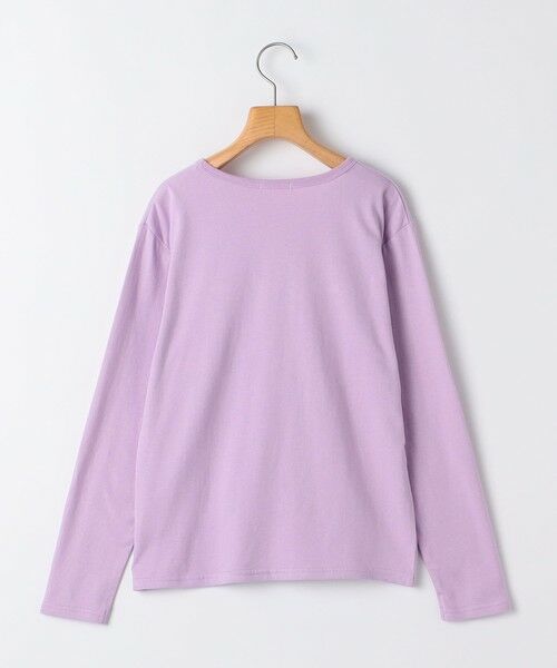 SHIPS / シップス Tシャツ | SHIPS KIDS:140〜150cm / フラワー 刺繍 ロゴ 長袖 Tシャツ | 詳細3