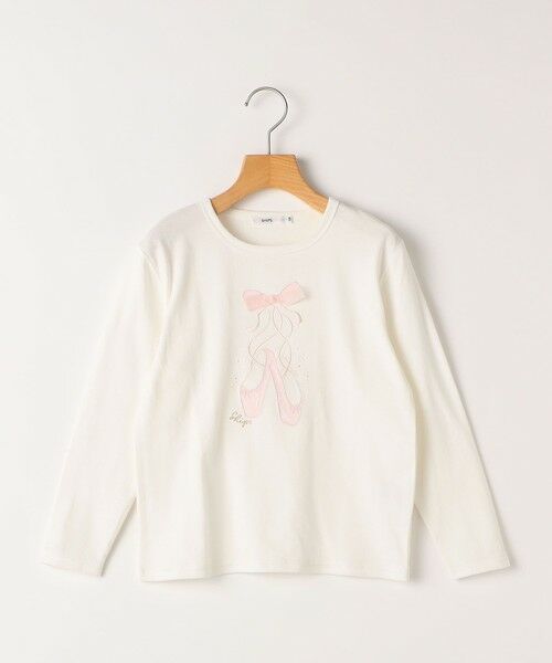 SHIPS / シップス Tシャツ | SHIPS KIDS:100〜130cm / バレエシューズ デザイン 長袖 Tシャツ | 詳細9