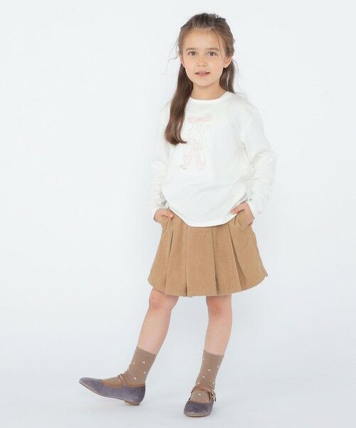 SHIPS / シップス Tシャツ | SHIPS KIDS:100〜130cm / バレエシューズ デザイン 長袖 Tシャツ | 詳細6