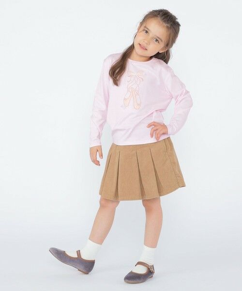 SHIPS / シップス Tシャツ | SHIPS KIDS:100〜130cm / バレエシューズ デザイン 長袖 Tシャツ | 詳細19