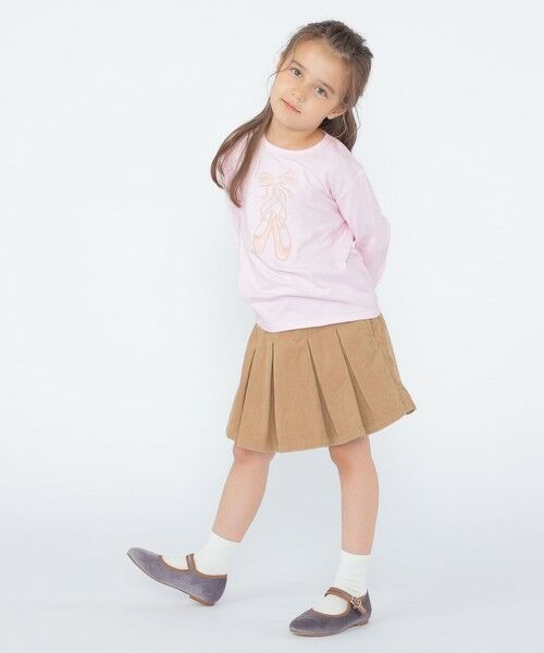 SHIPS / シップス Tシャツ | SHIPS KIDS:100〜130cm / バレエシューズ デザイン 長袖 Tシャツ | 詳細20