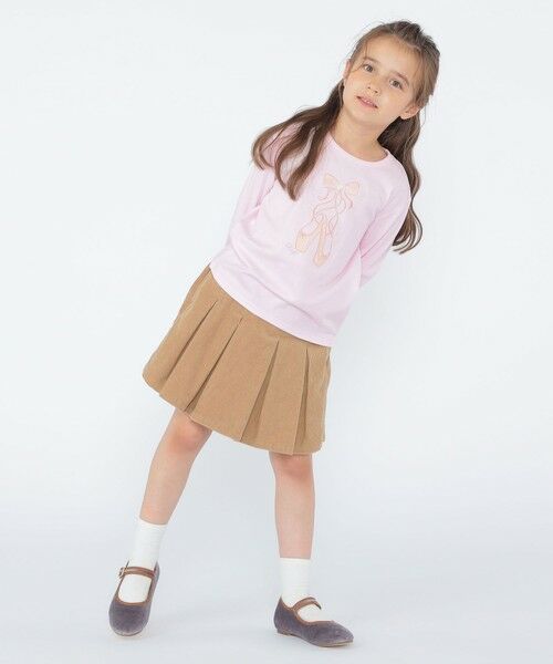 SHIPS / シップス Tシャツ | SHIPS KIDS:100〜130cm / バレエシューズ デザイン 長袖 Tシャツ | 詳細21