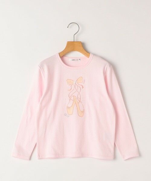 SHIPS / シップス Tシャツ | SHIPS KIDS:100〜130cm / バレエシューズ デザイン 長袖 Tシャツ | 詳細22