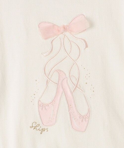 SHIPS / シップス Tシャツ | SHIPS KIDS:140〜150cm / バレエシューズ デザイン 長袖 Tシャツ | 詳細5