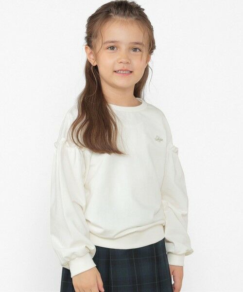 SHIPS / シップス スウェット | SHIPS KIDS:100〜130cm / フリルスリーブ スウェット | 詳細1