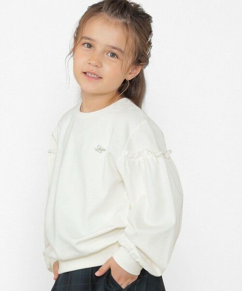 SHIPS / シップス スウェット | SHIPS KIDS:100〜130cm / フリルスリーブ スウェット | 詳細2