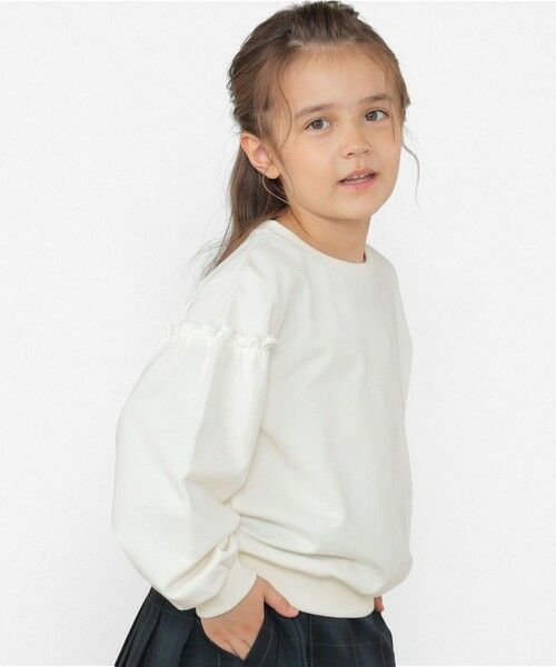 SHIPS / シップス スウェット | SHIPS KIDS:100〜130cm / フリルスリーブ スウェット | 詳細3