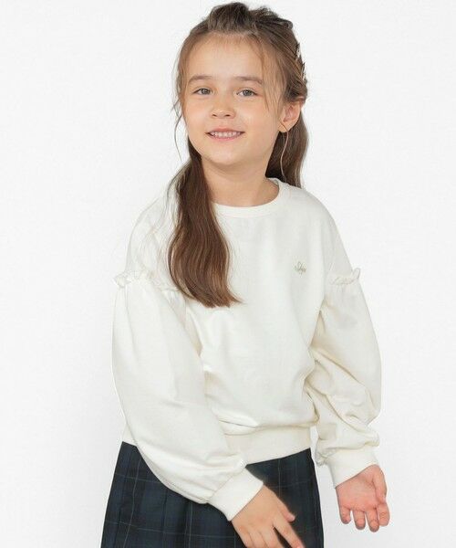 SHIPS / シップス スウェット | SHIPS KIDS:100〜130cm / フリルスリーブ スウェット | 詳細4