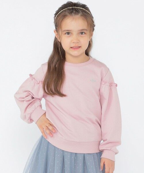 SHIPS / シップス スウェット | SHIPS KIDS:100〜130cm / フリルスリーブ スウェット | 詳細16