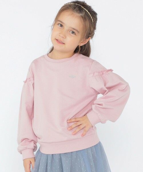 SHIPS / シップス スウェット | SHIPS KIDS:100〜130cm / フリルスリーブ スウェット | 詳細17
