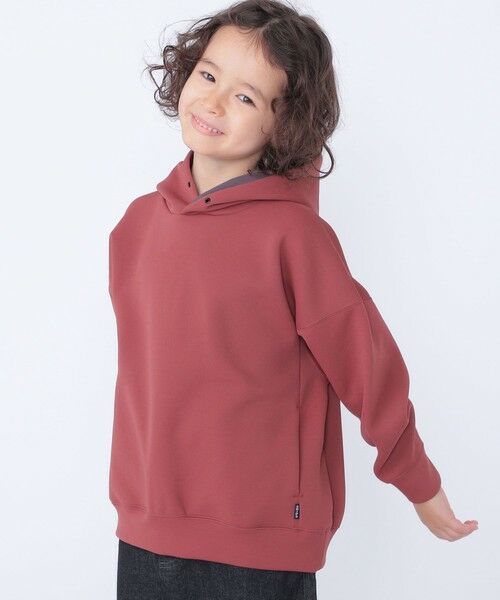 SHIPS / シップス パーカー | SHIPS KIDS:100〜130cm /〈吸水速乾・抗菌・防臭〉ダブル ニット フード パーカ | 詳細3