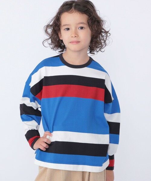 SHIPS / シップス Tシャツ | SHIPS KIDS:100〜125cm/ マルチ ボーダー ロングスリーブ Tシャツ | 詳細12