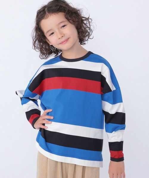 SHIPS / シップス Tシャツ | SHIPS KIDS:100〜125cm/ マルチ ボーダー ロングスリーブ Tシャツ | 詳細14