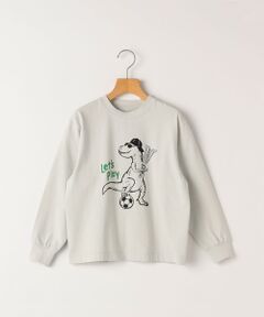 SHIPS / シップス Tシャツ | 【SHIPS KIDS別注】ARCH＆LINE:80〜90cm / ダイナソー ロングスリーブ Tシャツ