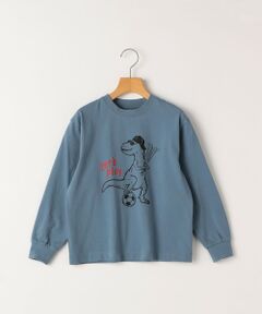 SHIPS / シップス Tシャツ | 【SHIPS KIDS別注】ARCH＆LINE:80〜90cm / ダイナソー ロングスリーブ Tシャツ