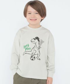 SHIPS / シップス Tシャツ | 【SHIPS KIDS別注】ARCH＆LINE:100〜130cm / ダイナソー ロングスリーブ Tシャツ