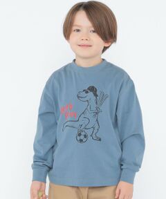 SHIPS / シップス Tシャツ | 【SHIPS KIDS別注】ARCH＆LINE:100〜130cm / ダイナソー ロングスリーブ Tシャツ