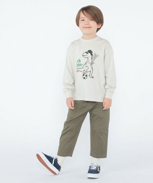 SHIPS / シップス Tシャツ | 【SHIPS KIDS別注】ARCH＆LINE:100〜130cm / ダイナソー ロングスリーブ Tシャツ | 詳細3
