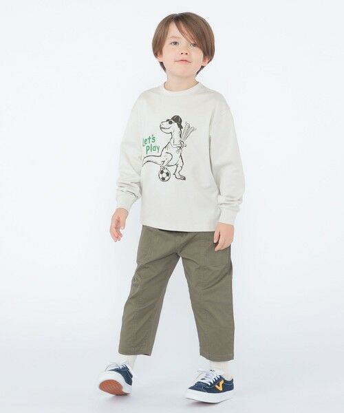 SHIPS / シップス Tシャツ | 【SHIPS KIDS別注】ARCH＆LINE:100〜130cm / ダイナソー ロングスリーブ Tシャツ | 詳細4
