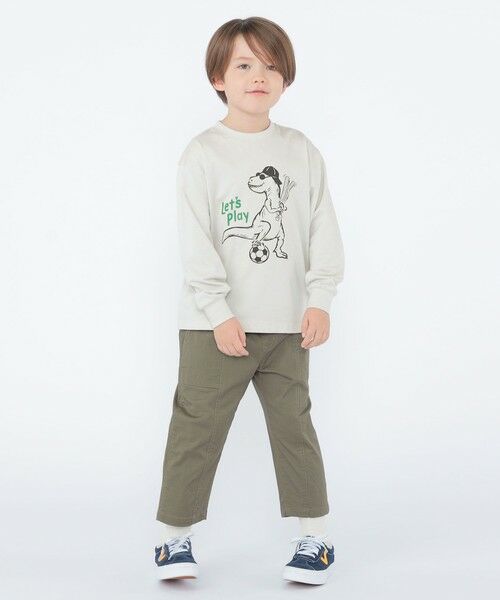 SHIPS / シップス Tシャツ | 【SHIPS KIDS別注】ARCH＆LINE:100〜130cm / ダイナソー ロングスリーブ Tシャツ | 詳細5
