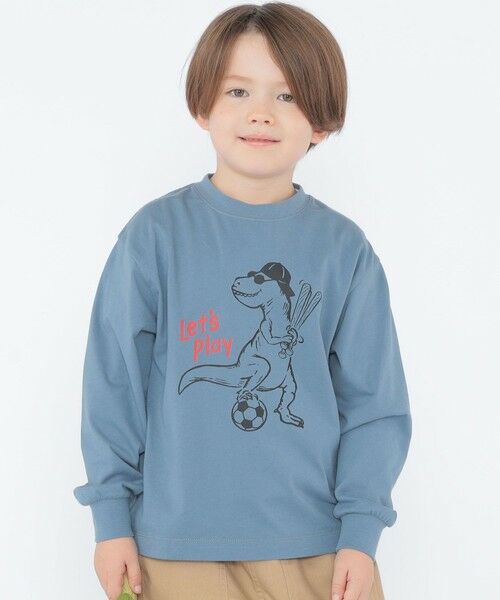 SHIPS / シップス Tシャツ | 【SHIPS KIDS別注】ARCH＆LINE:100〜130cm / ダイナソー ロングスリーブ Tシャツ | 詳細14