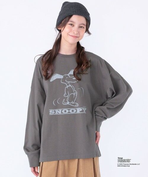 SHIPS / シップス カットソー | SHIPS KIDS:140〜160cm / SNOOPY ロングスリーブ Tシャツ | 詳細4