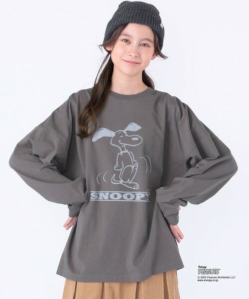 SHIPS / シップス カットソー | SHIPS KIDS:140〜160cm / SNOOPY ロングスリーブ Tシャツ | 詳細6