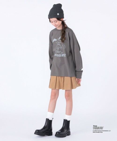 SHIPS / シップス カットソー | SHIPS KIDS:140〜160cm / SNOOPY ロングスリーブ Tシャツ | 詳細7