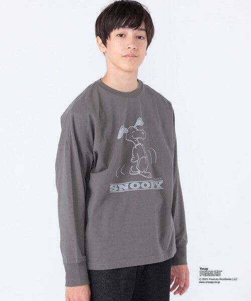SHIPS / シップス カットソー | SHIPS KIDS:140〜160cm / SNOOPY ロングスリーブ Tシャツ | 詳細11