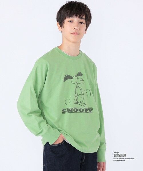 SHIPS / シップス カットソー | SHIPS KIDS:140〜160cm / SNOOPY ロングスリーブ Tシャツ | 詳細24