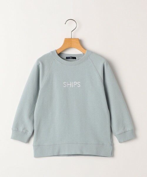 SHIPS / シップス Tシャツ | SHIPS KIDS:100〜130cm / 刺繍 ロゴ スウェット(ライトブルー)