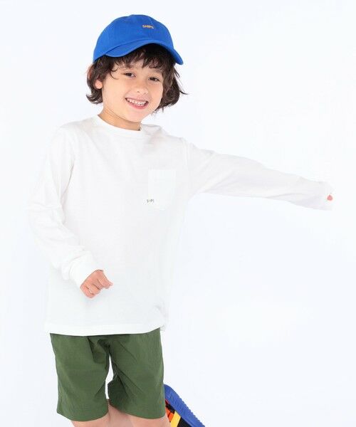 SHIPS / シップス Tシャツ | 【WEB限定】SHIPS KIDS:100〜160cm / ＜家族おそろい＞SHIPS マイクロロゴ ロングスリーブ TEE | 詳細11