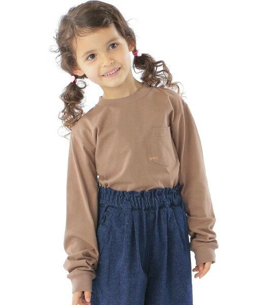 SHIPS / シップス Tシャツ | 【WEB限定】SHIPS KIDS:100〜160cm / ＜家族おそろい＞SHIPS マイクロロゴ ロングスリーブ TEE | 詳細25