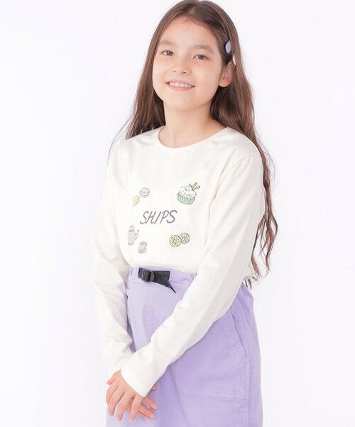 SHIPS / シップス Tシャツ | SHIPS KIDS:140〜150cm / アフタヌーンティー モチーフ 長袖 TEE | 詳細2