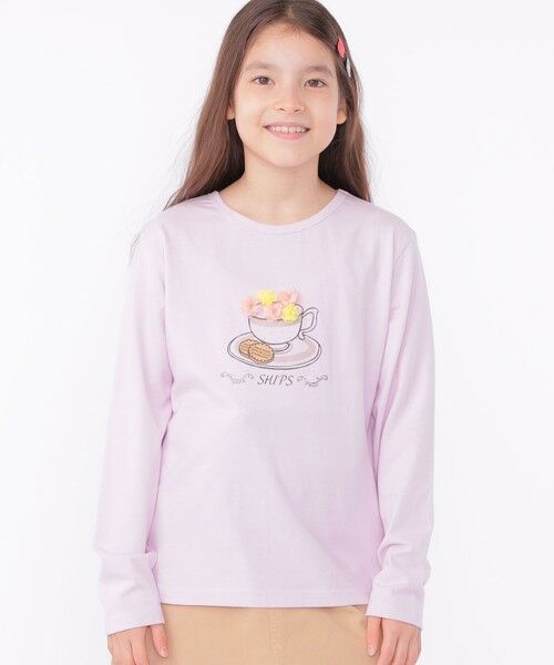 SHIPS / シップス Tシャツ | SHIPS KIDS:140〜150cm / アフタヌーンティー モチーフ 長袖 TEE | 詳細10