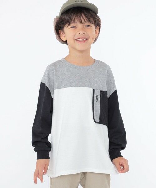 SHIPS / シップス Tシャツ | SHIPS KIDS:100〜130cm /〈接触冷感/UVカット〉長袖 TEE | 詳細1