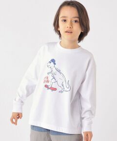 SHIPS / シップス Tシャツ | SHIPS KIDS:100〜130cm /〈吸水速乾〉恐竜 プリント 長袖 TEE
