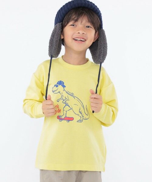 SHIPS / シップス Tシャツ | SHIPS KIDS:100〜130cm /〈吸水速乾〉恐竜 プリント 長袖 TEE | 詳細13
