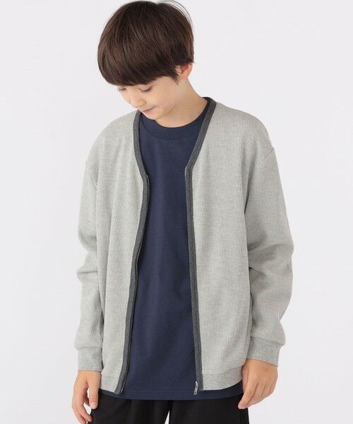SHIPS / シップス Tシャツ | SHIPS KIDS:140〜160cm / ワッフル カーディガン | 詳細10
