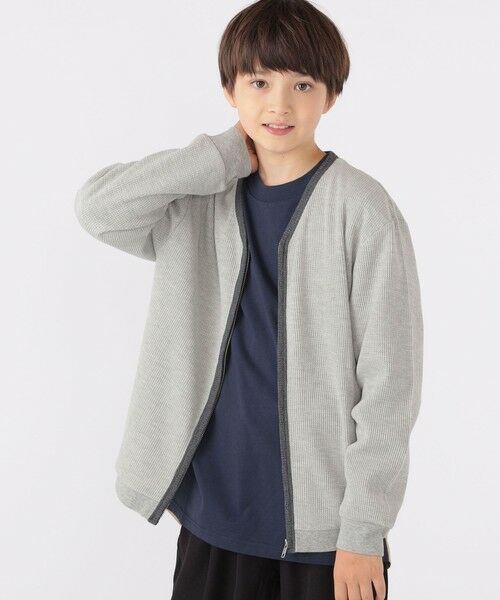 SHIPS / シップス Tシャツ | SHIPS KIDS:140〜160cm / ワッフル カーディガン | 詳細8